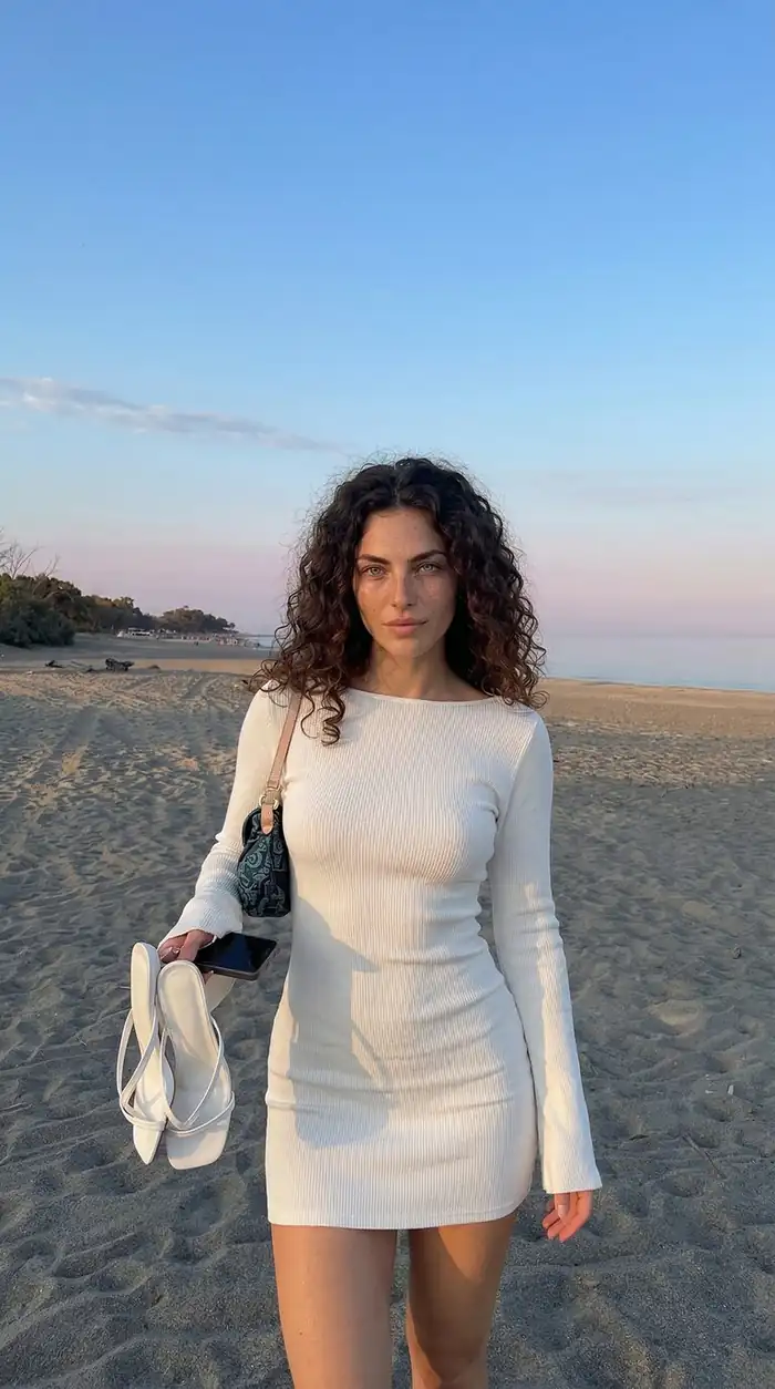 Beach Dress Portrait