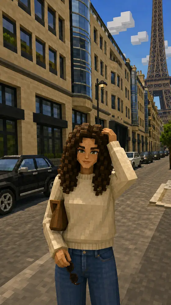 Stylised early-2010s multiplayer look: chunky proportions, modular builds, warm real-time light.